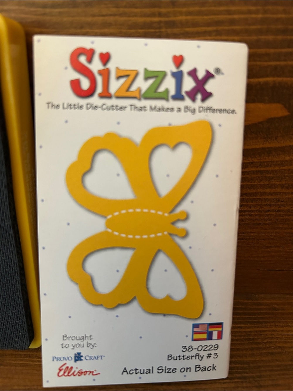 Sizzix Yellow Butterfly Kids Die-Cutter Accessory